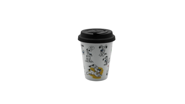 Asterix und Obelix/Asterix Tassen/ToGo Mug mit Deckel + Verschluss Sniff Sniff von Könitz